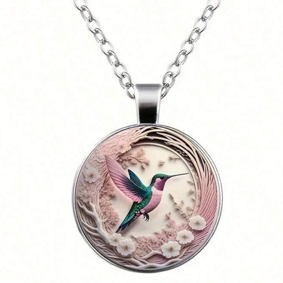 Hummingbird Pendant Necklace - Picture 4 of 5